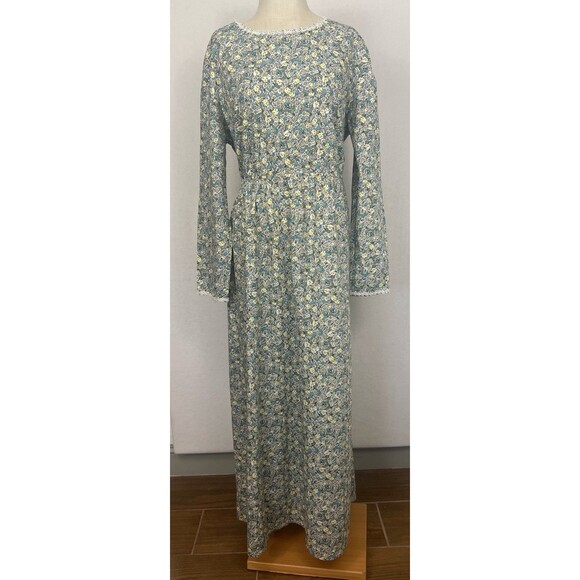Scarlet Darkness NWT 2XL Prairie Maxi Dress Floral Lace Trim Cottagecore Romance - Picture 1 of 15